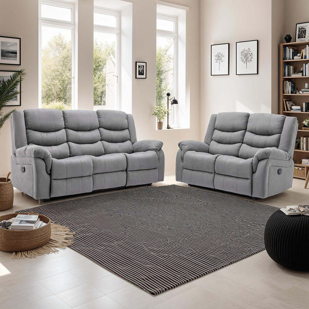 Seattle 2+3 Seater Fabric Recliner Sofa Set