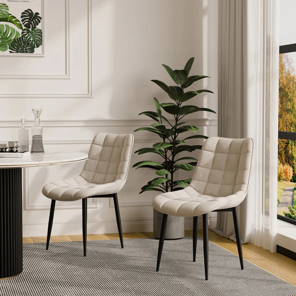 Example Clear Glass Dining Table with Solid Oak Legs and Example Chair