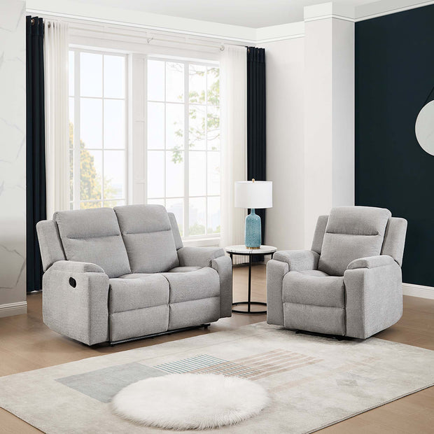 Orka 1+2 Seater Fabric Manual Recliner Sofa Set