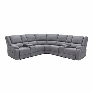 Praga 5 Seater Fabric Corner Recliner Sofa