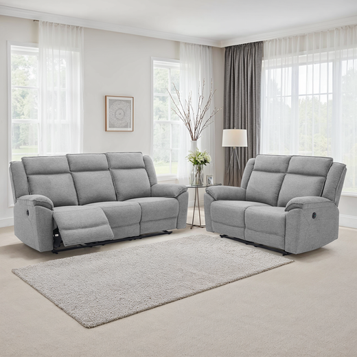 Skye 2+3 Seater Linen Electric Recliner Sofa Set
