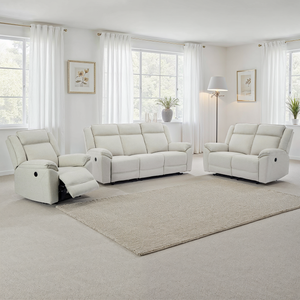 Skye 1+2+3 Seater Linen Electric Recliner Sofa Set