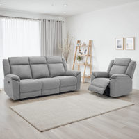 Skye 1+3 Seater Linen Electric Recliner Sofa Set