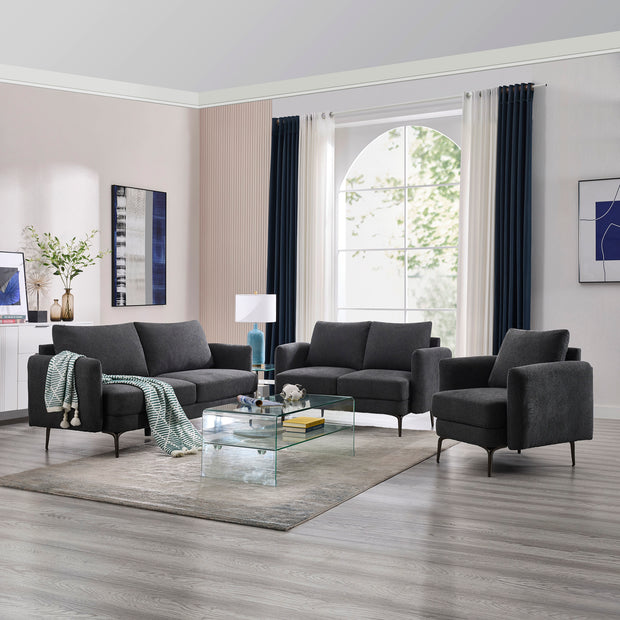 Sofia 1+2+3 Seater Fabric Sofa Set