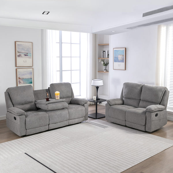 Sydney Manual Recliner 2 and 3 Seater Sofa Set