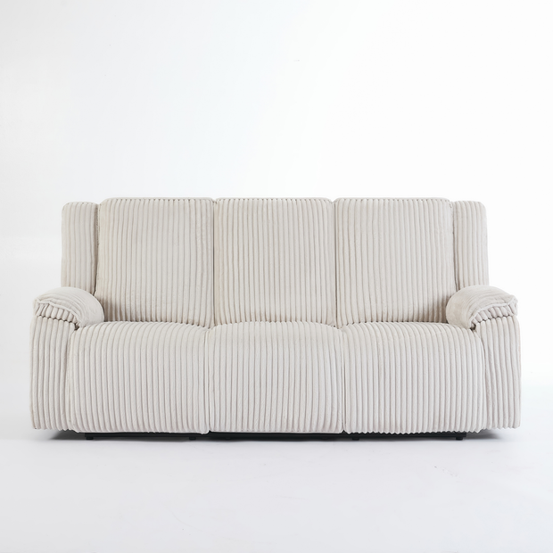 Verona 3 Seater Jumbo Cord Manual Recliner Sofa