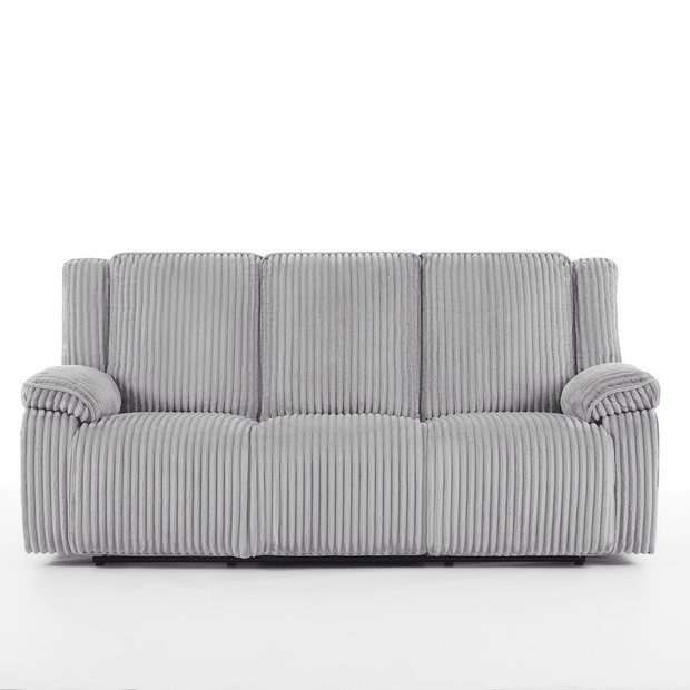 Verona 3 Seater Jumbo Cord Manual Recliner Sofa