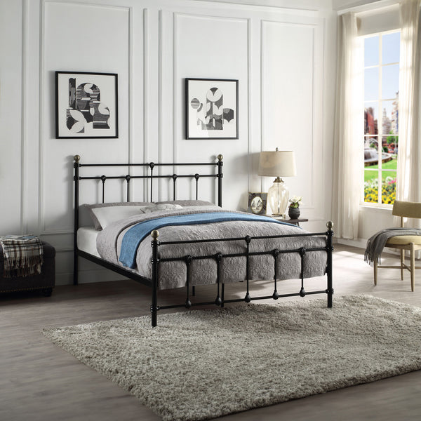 Bayford Traditional Black Metal Bed Frame