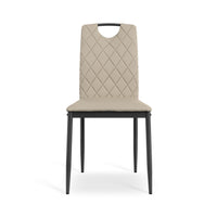 Monza Dining Chair with Black Legs