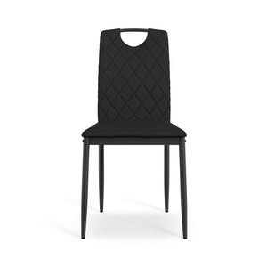 Monza Dining Chair with Black Legs