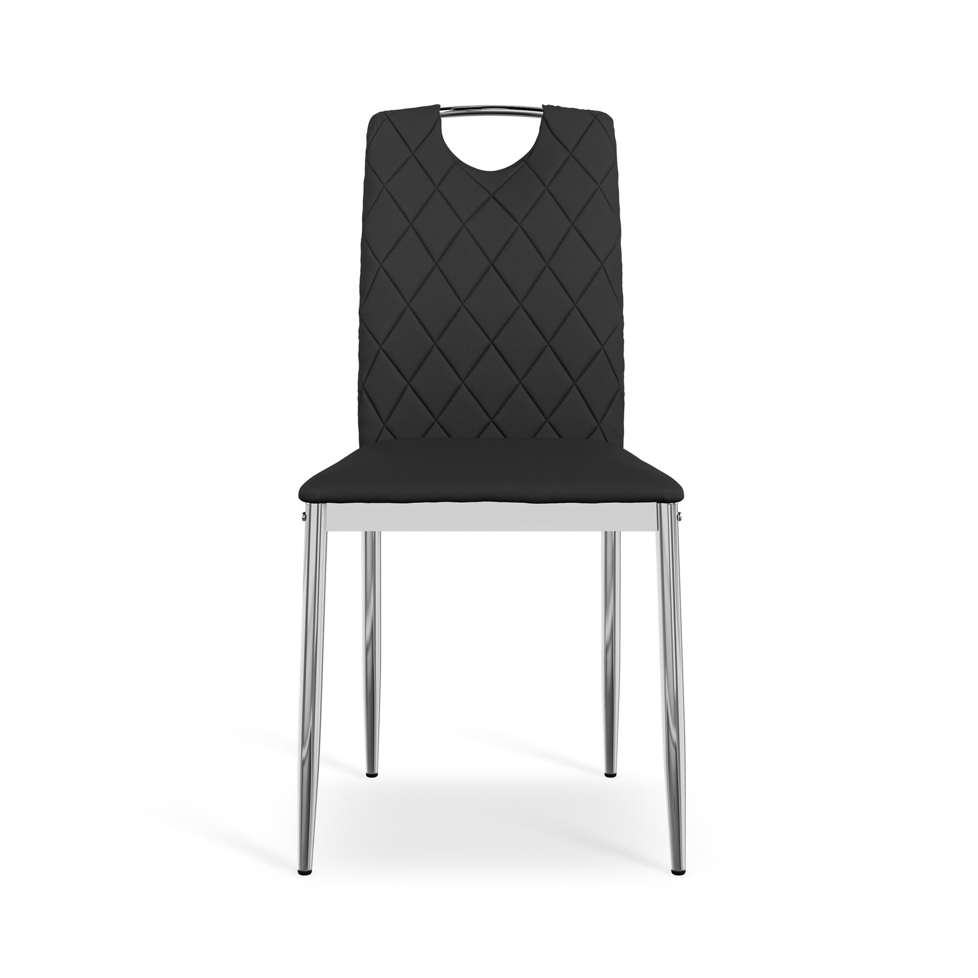 Monza Dining Chair with Chrome Legs