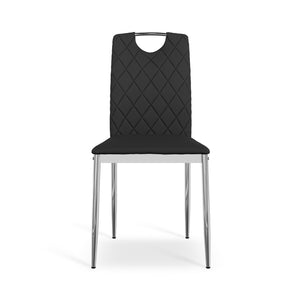 Monza Dining Chair with Chrome Legs