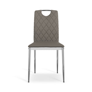 Monza Dining Chair with Chrome Legs