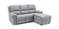 Valencia Chaise Recliner Left Corner Sofa 3 Seater