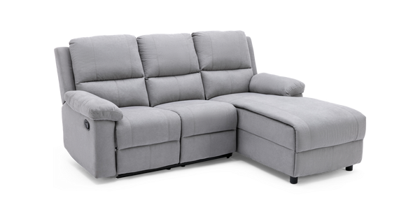 Valencia Chaise Recliner Left Corner Sofa 3 Seater