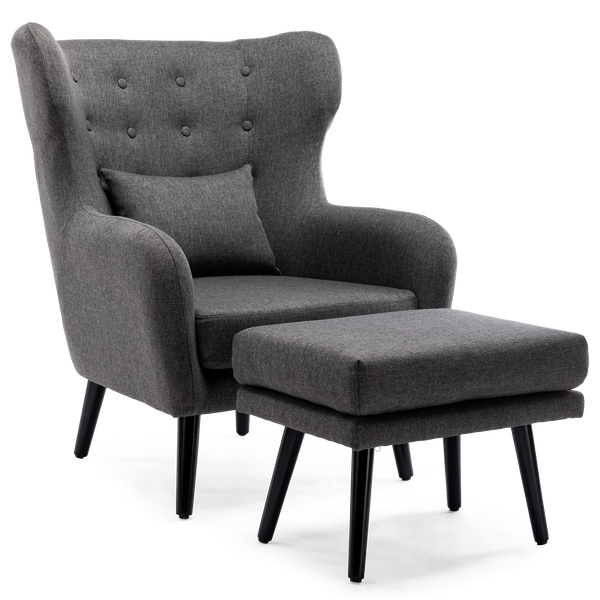 Winslow Accent Chair with Stool