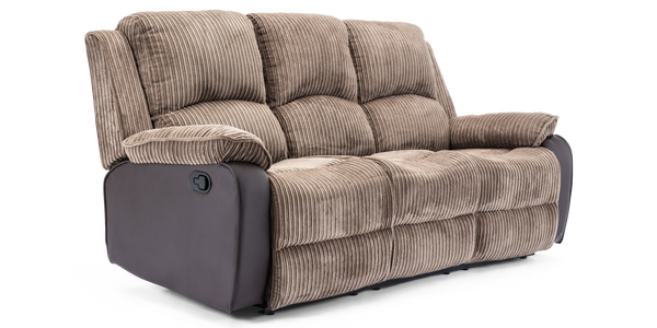 Postana 3 Seater Jumbo Cord Recliner Sofa