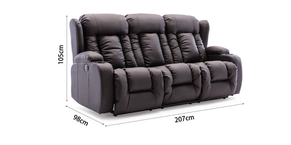 Caesar 3 Seater Recliner Sofa