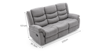 Seattle 3 Seater Recliner Sofa