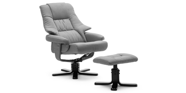 Sorento Swivel Recliner Chair with Foot Stool