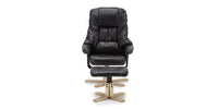 Sorento Swivel Recliner Chair with Foot Stool