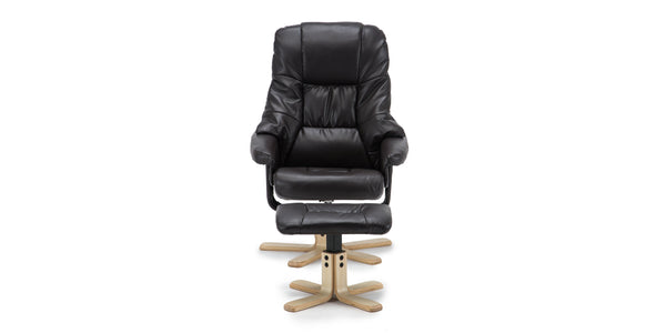 Sorento Swivel Recliner Chair with Foot Stool