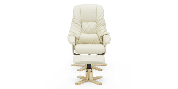 Sorento Swivel Recliner Chair with Foot Stool