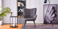 Vera Accent Chair with Footstool