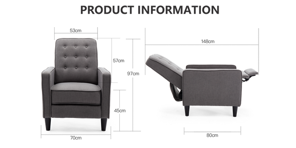 Kenton Pushback Recliner Armchair