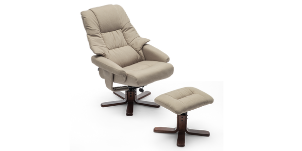 Sorento Swivel Recliner Chair with Foot Stool