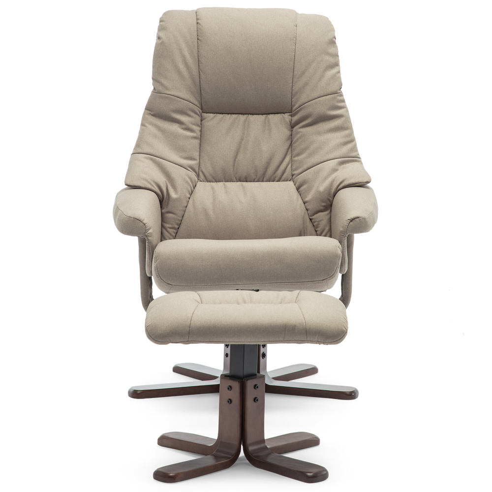 Sorento Swivel Recliner Chair with Foot Stool