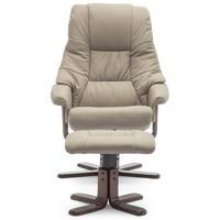 Sorento Swivel Recliner Chair with Foot Stool