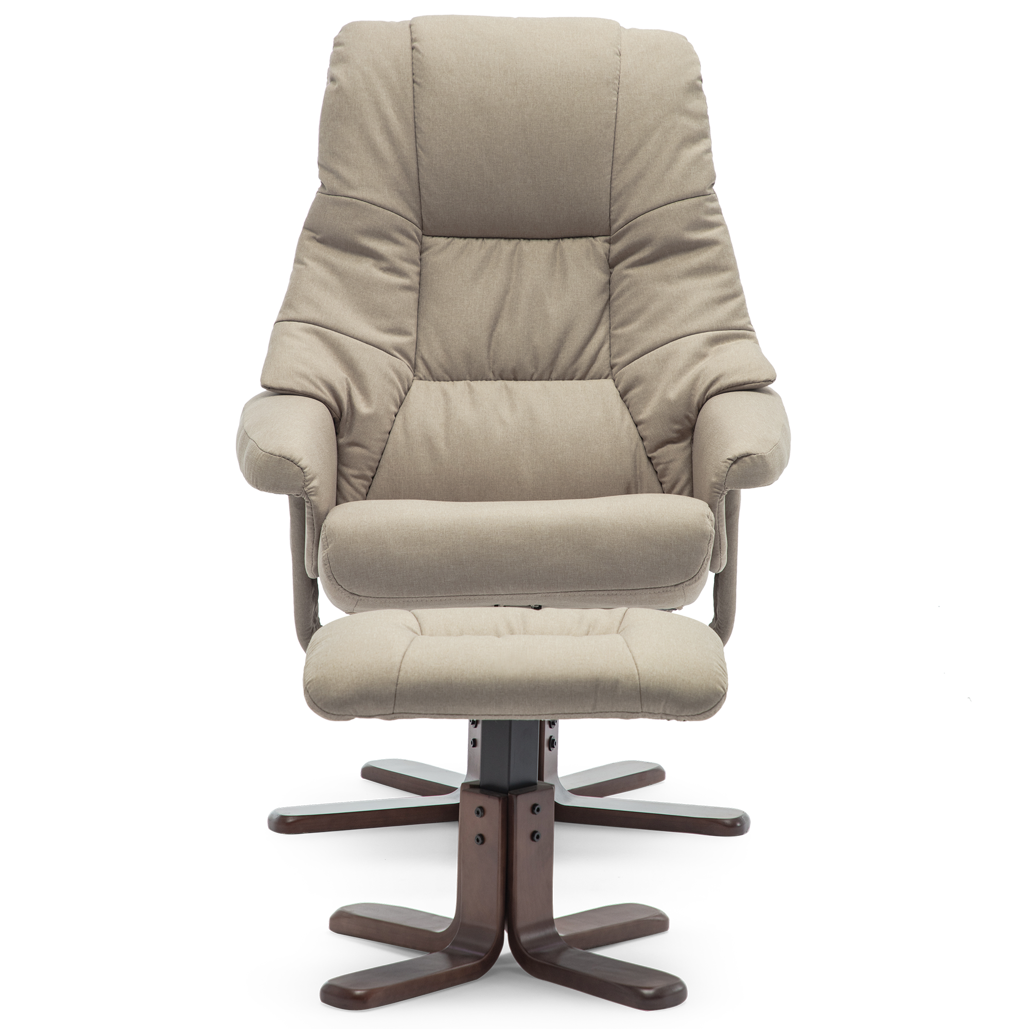 Sorento Swivel Recliner Chair with Foot Stool