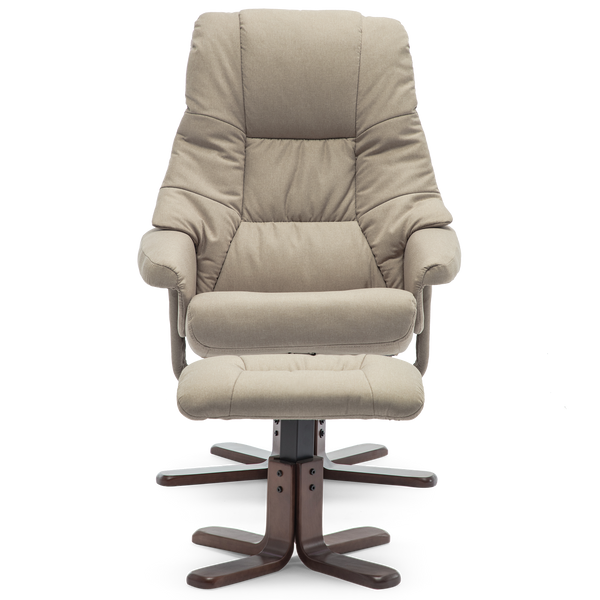 Sorento Swivel Recliner Chair with Foot Stool