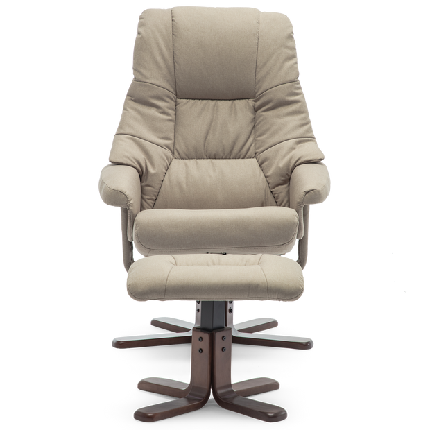 Sorento Swivel Recliner Chair with Foot Stool