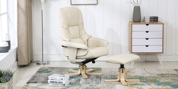 Sorento Swivel Recliner Chair with Foot Stool