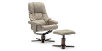 Sorento Swivel Recliner Chair with Foot Stool