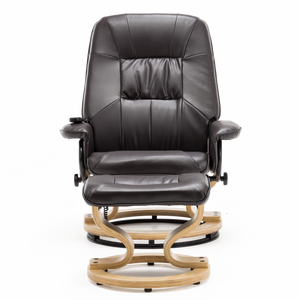 Tuscany Swivel Recliner Chair with Foot Stool