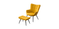 Vera Accent Chair with Footstool