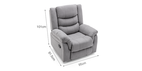 Seattle 1-Seater Fabric Recliner Chair