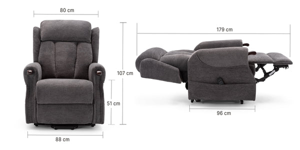 Halton Heavy-Duty Rise Recliner Armchair