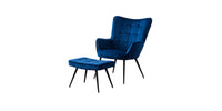 Vera Accent Chair with Footstool