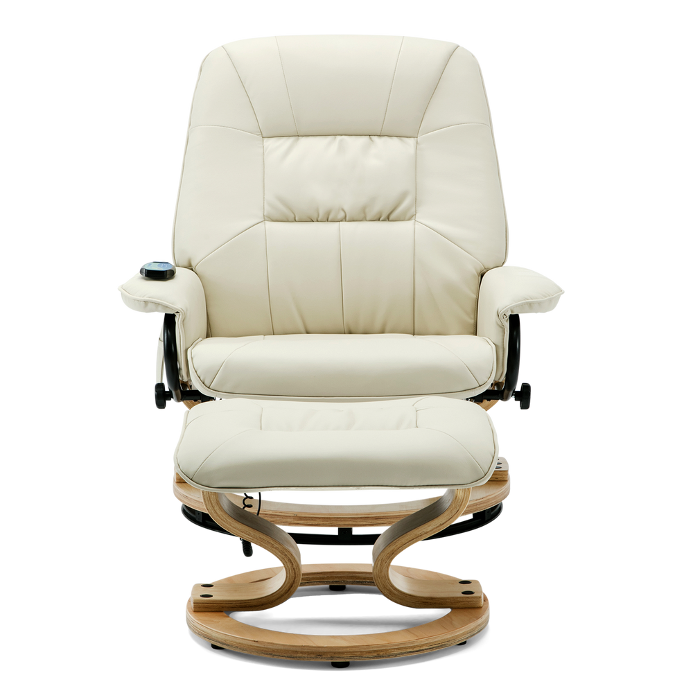 Tuscany Swivel Recliner Chair with Foot Stool
