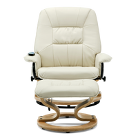 Tuscany Swivel Recliner Chair with Foot Stool