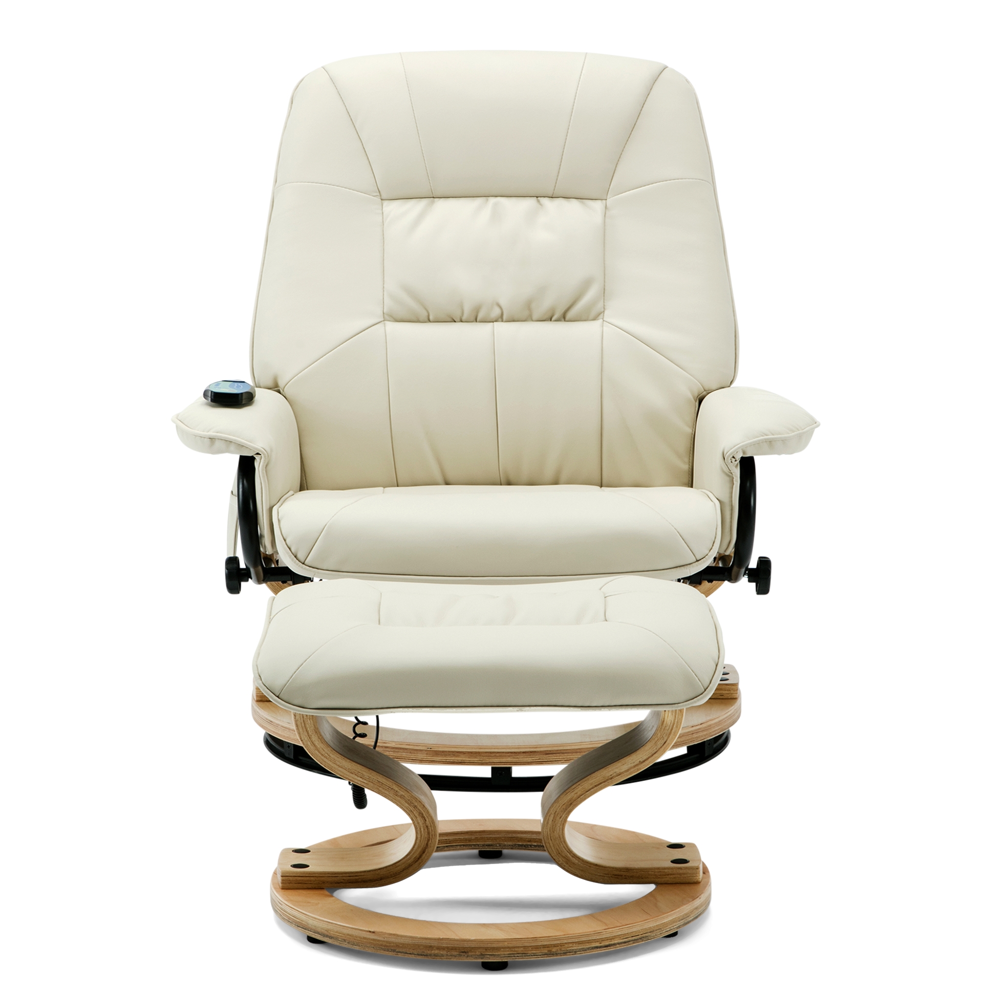 Tuscany Swivel Recliner Chair with Foot Stool