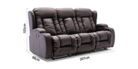 Caesar 3 Seater Recliner Sofa