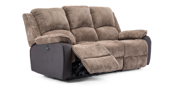 Postana 3 Seater Jumbo Cord Recliner Sofa