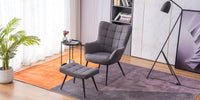 Vera Accent Chair with Footstool