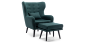 Winslow Accent Chair with Stool
