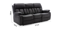 Chester Recliner 3 Seater Recliner Sofa